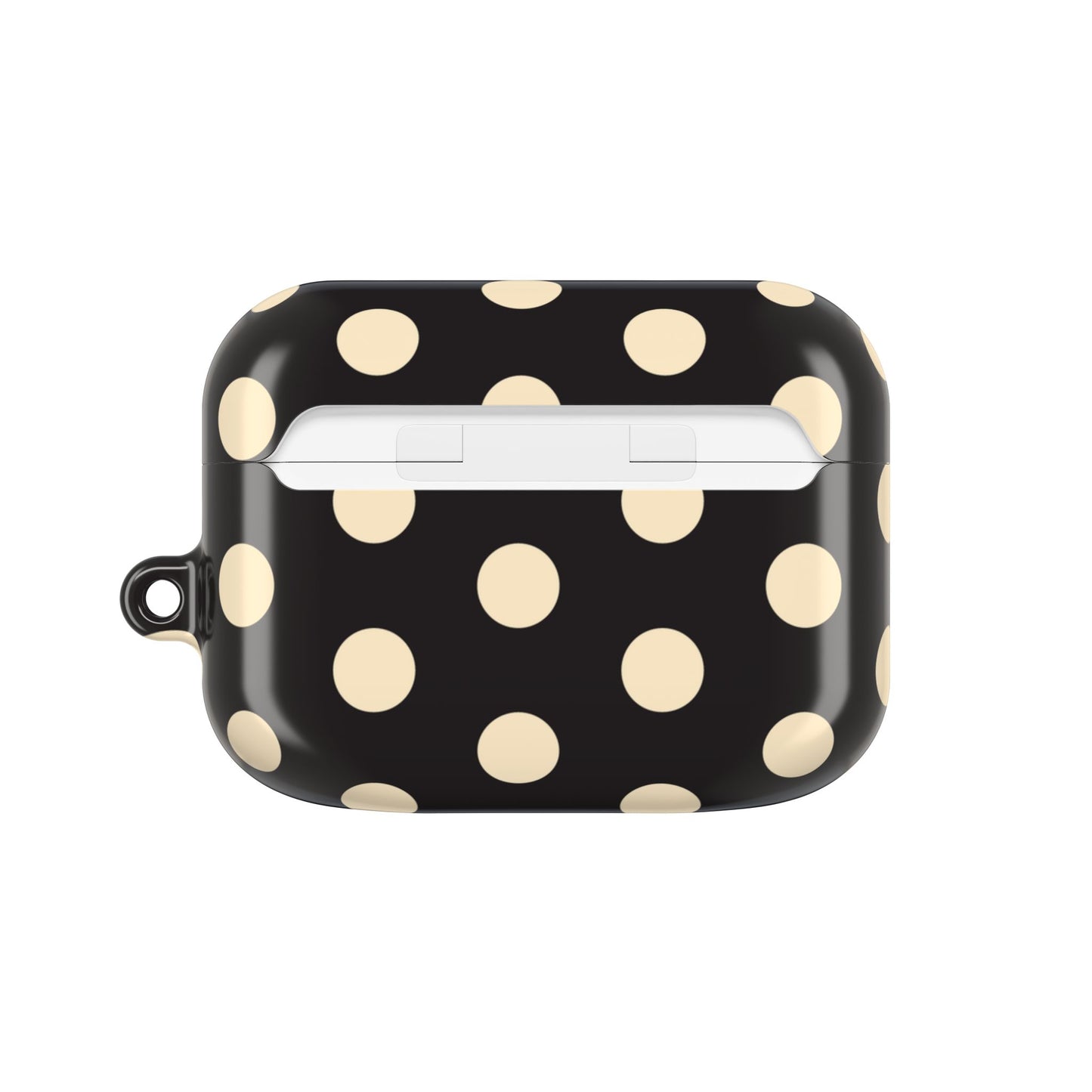 Polka Dot AirPod Case – Retro Black & Cream Protective Cover