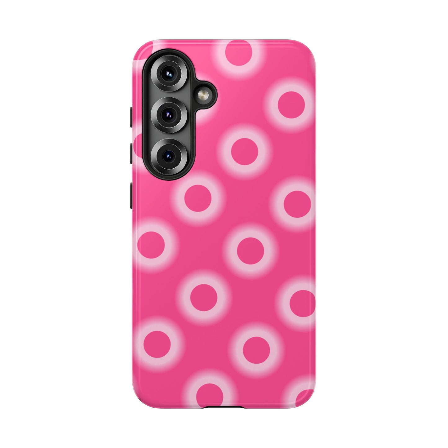 Pink Retro Dot Tough Phone Case