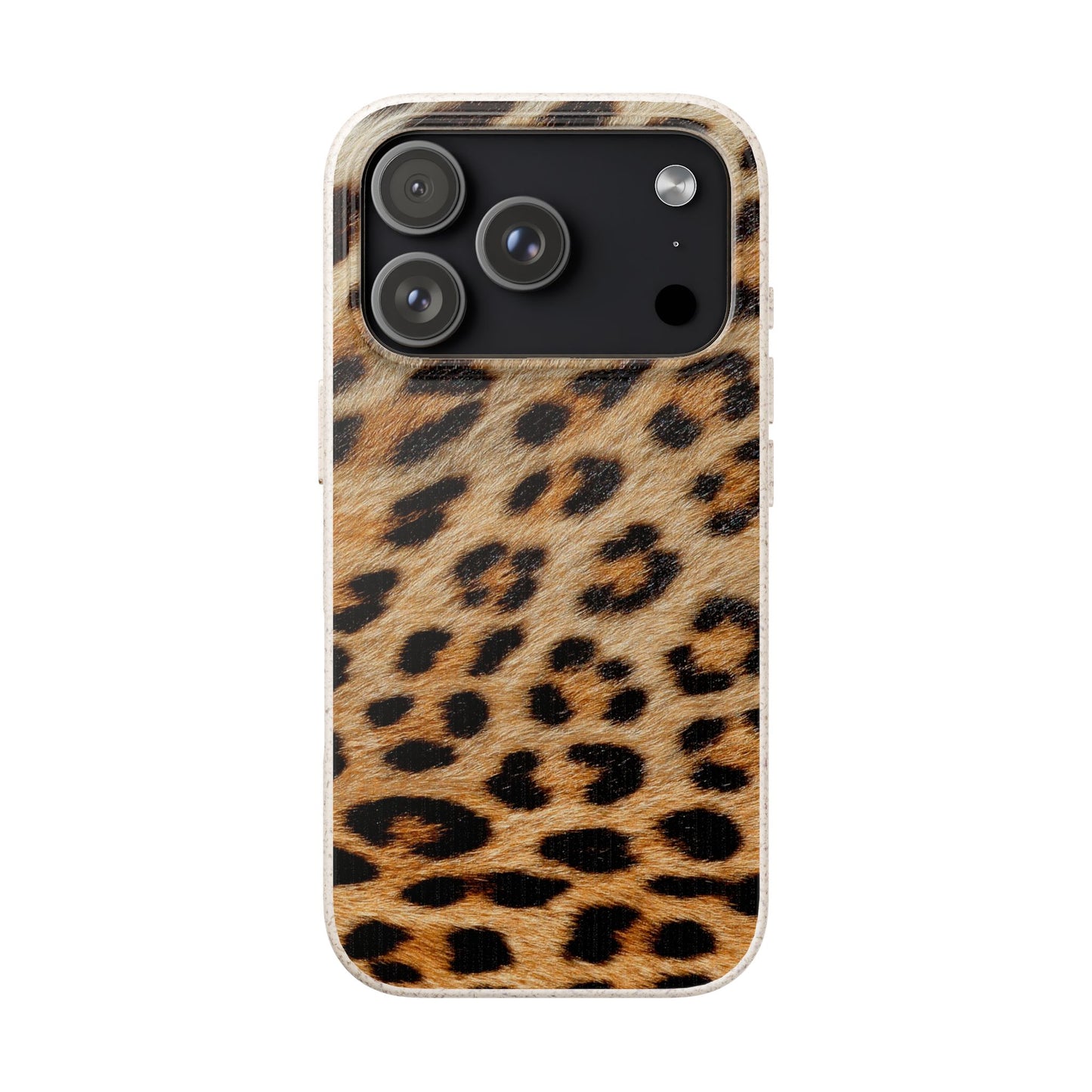 Leopard Print Biodegradable Phone Case — Eco-Friendly Animal Print Phone Cover for Apple iPhone and Samsung Galaxy.