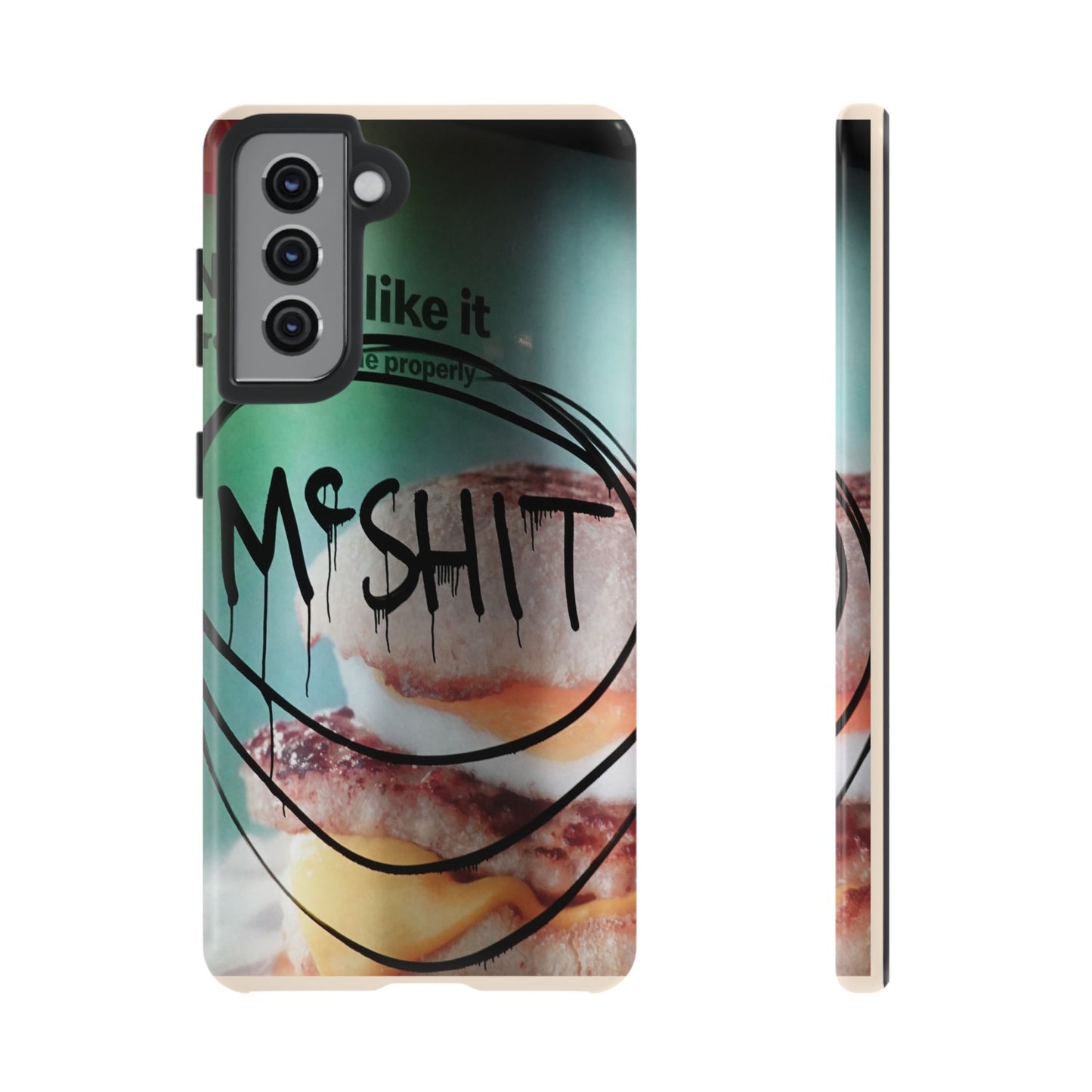 Phone Case — Grunge 'Misfit' Cheeseburger Design
