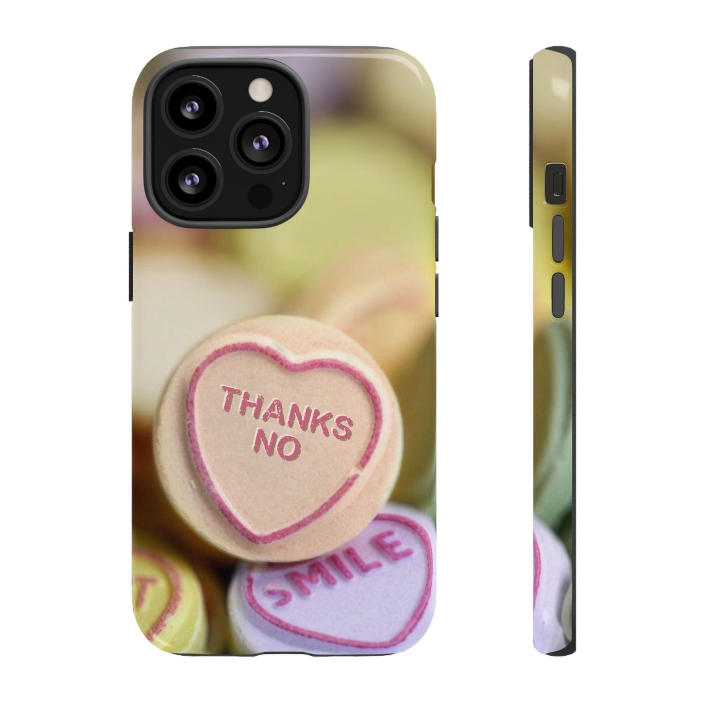 Personalised Love Heart Tough Case for Apple iPhone, Samsung Galaxy and Google Pixel.
