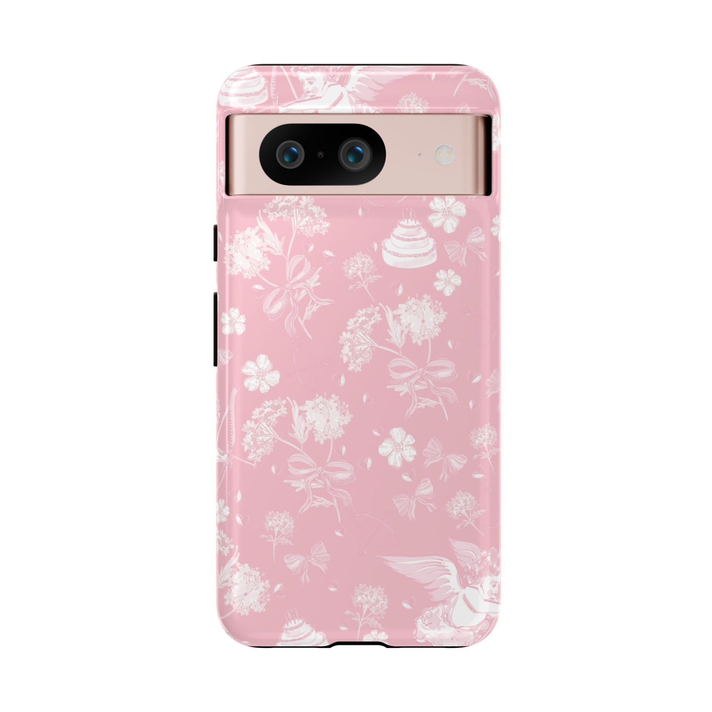 Floral Pink Tough Phone Case – Lightweight Protective Cover