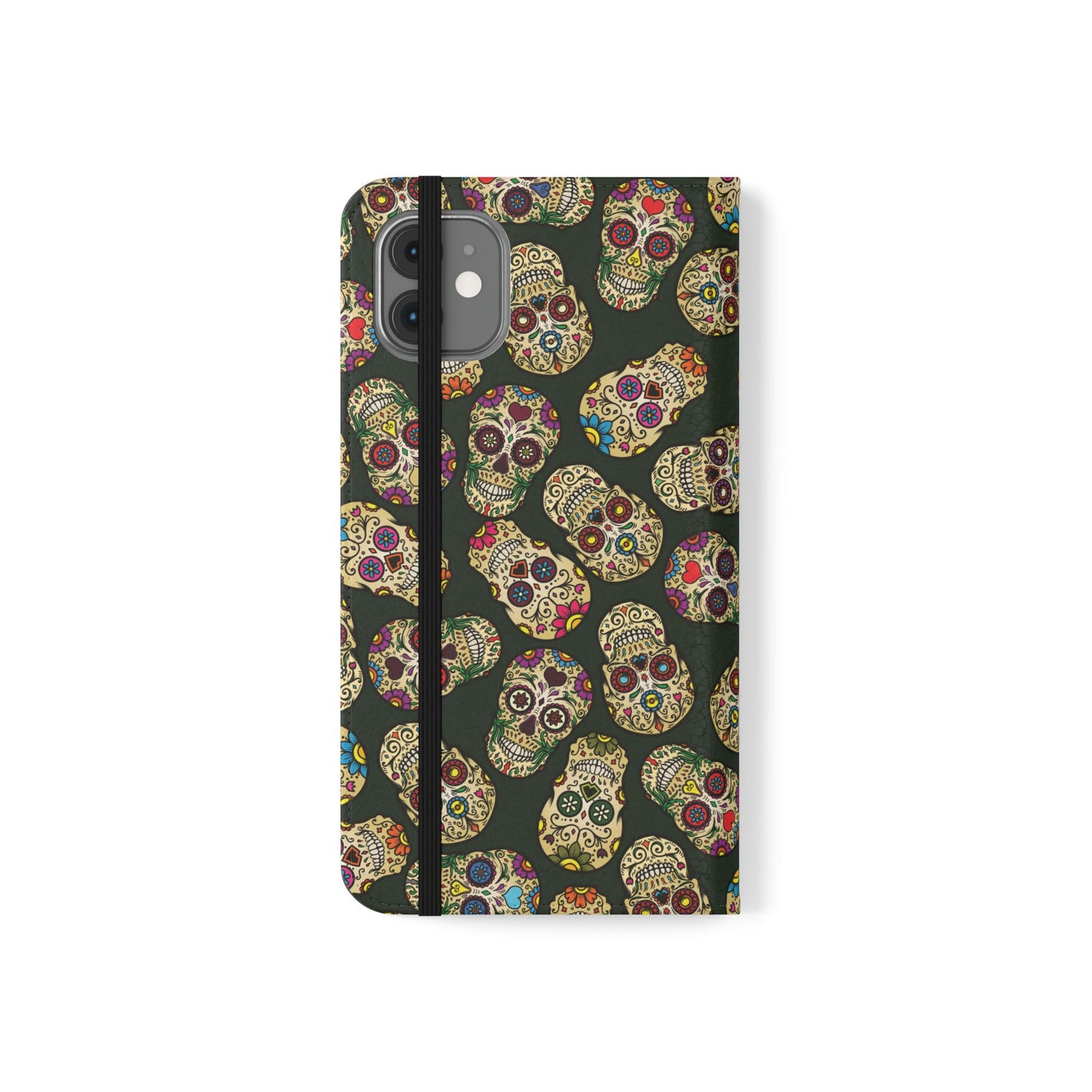 Sugar Skulls Flip Phone Case — Flip Wallet Cover