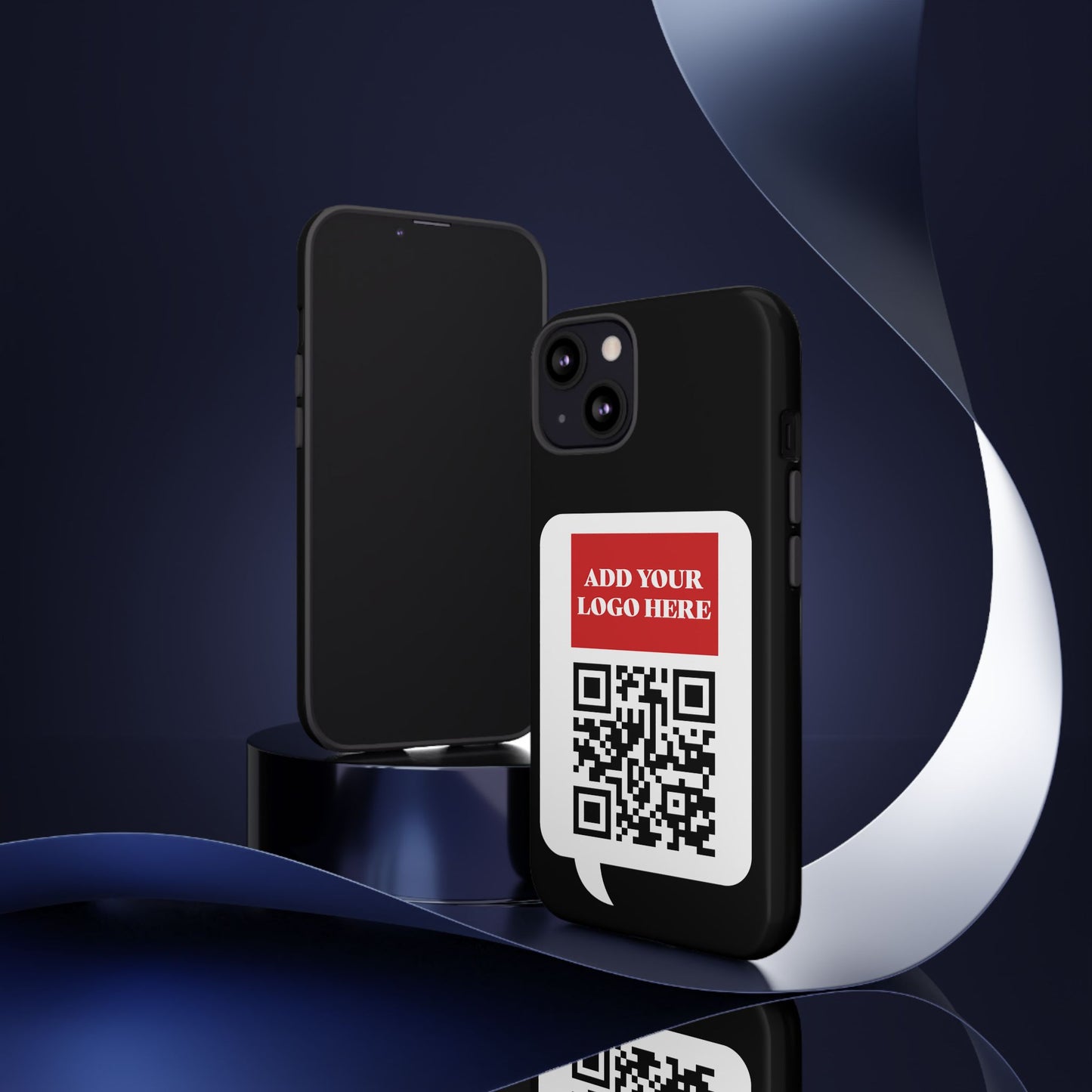 Custom QR Code and Logo Tough Phone Case — Contact Case