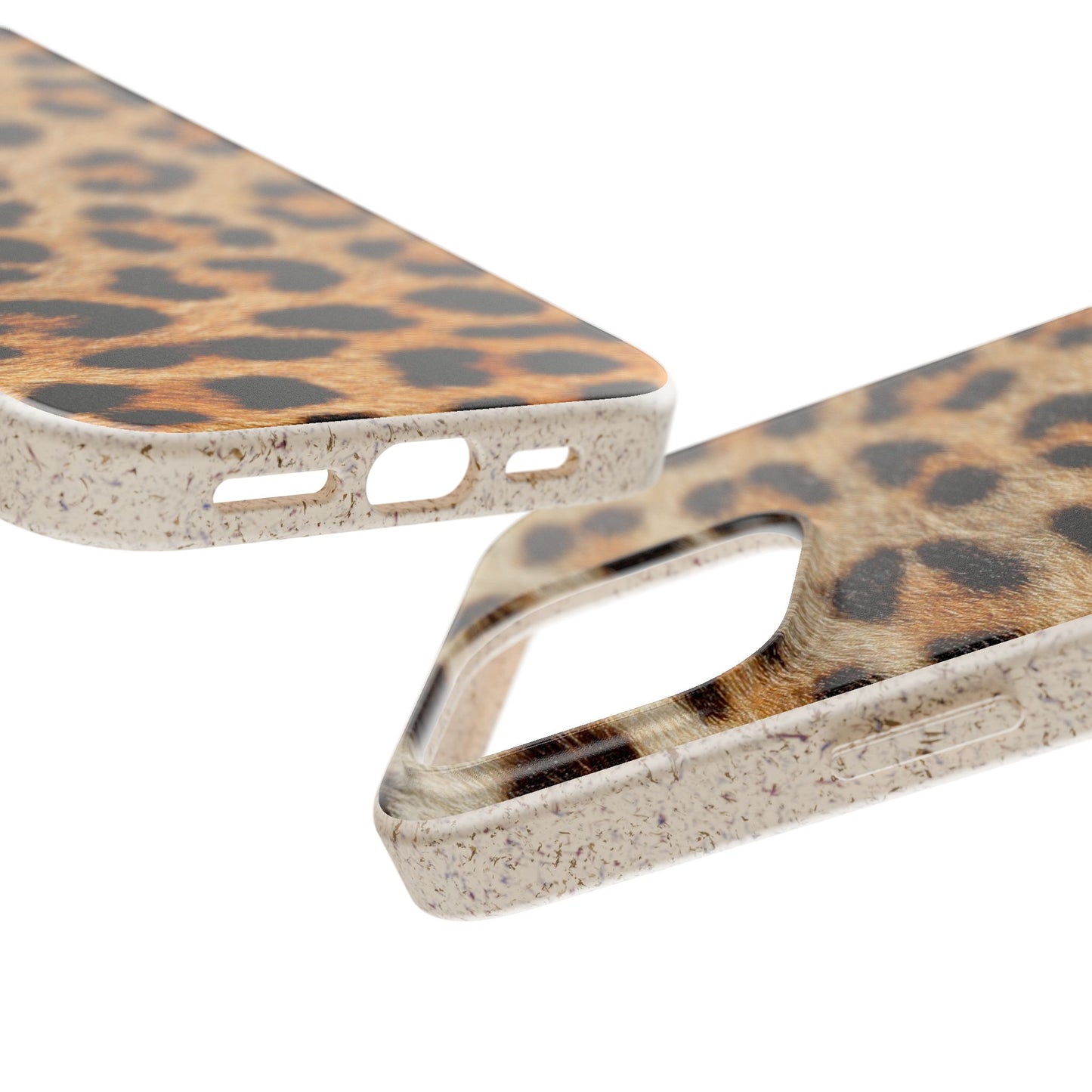 Leopard Print Biodegradable Phone Case — Eco-Friendly Animal Print Phone Cover for Apple iPhone and Samsung Galaxy.