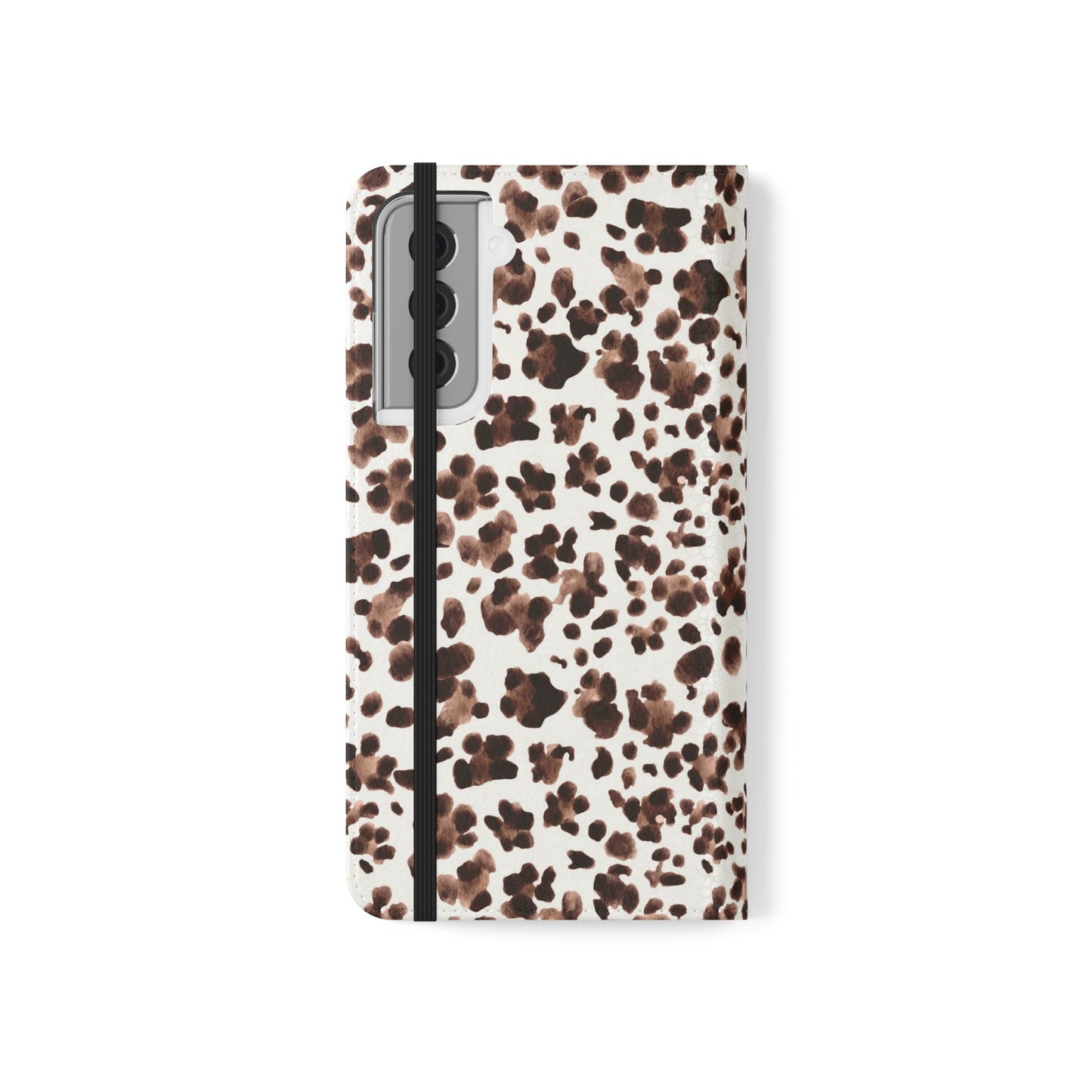 Leopard Print Flip Phone Case — Cardholder Wallet Flip Case