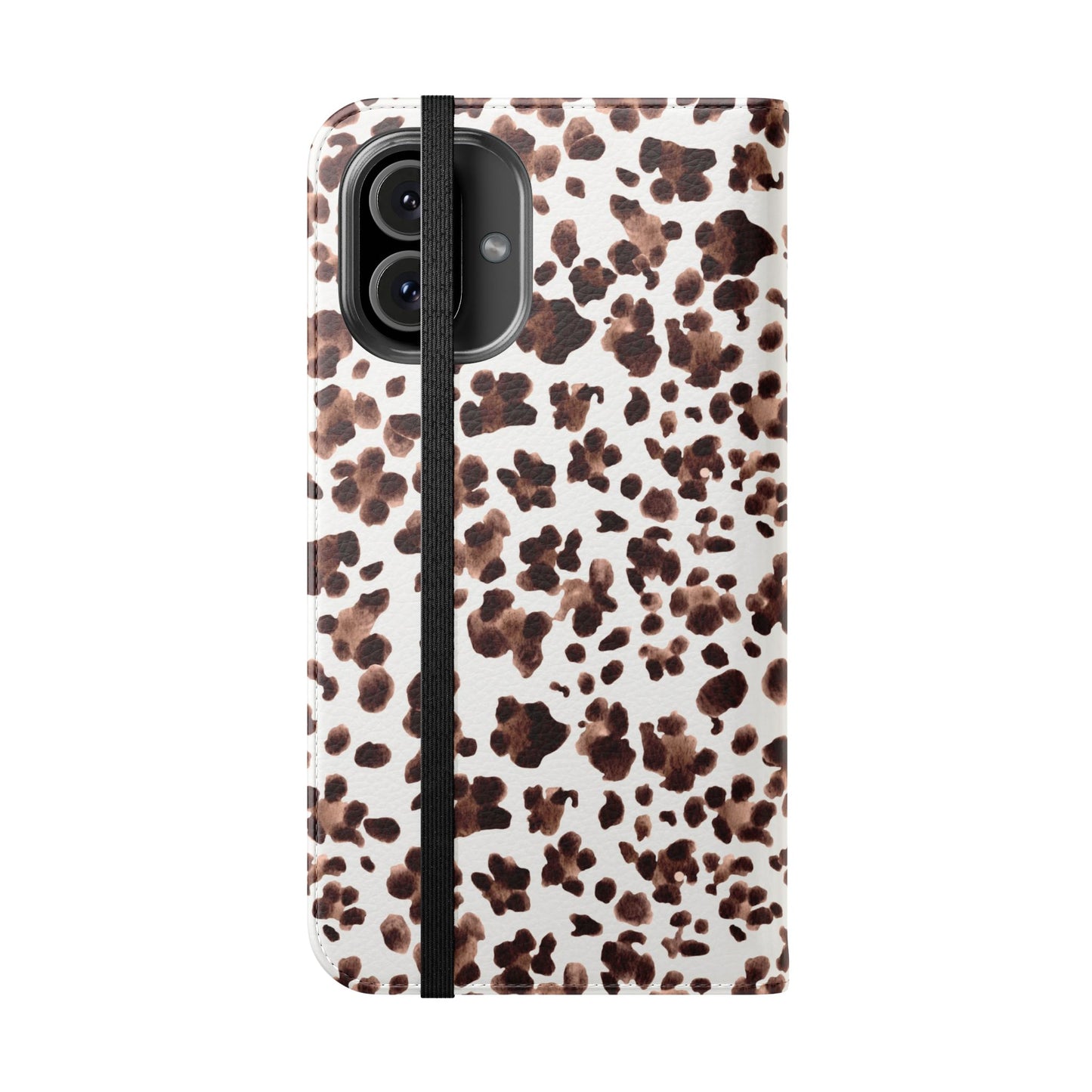 Leopard Print Flip Phone Case — Cardholder Wallet Flip Case