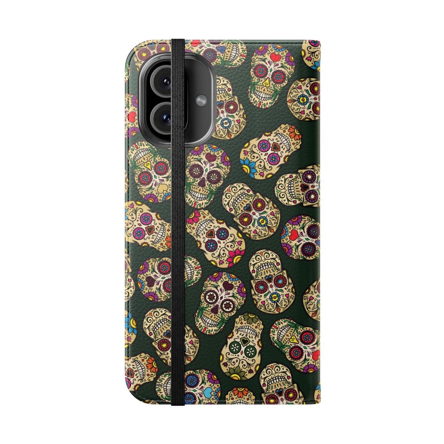 Sugar Skulls Flip Phone Case — Flip Wallet Cover