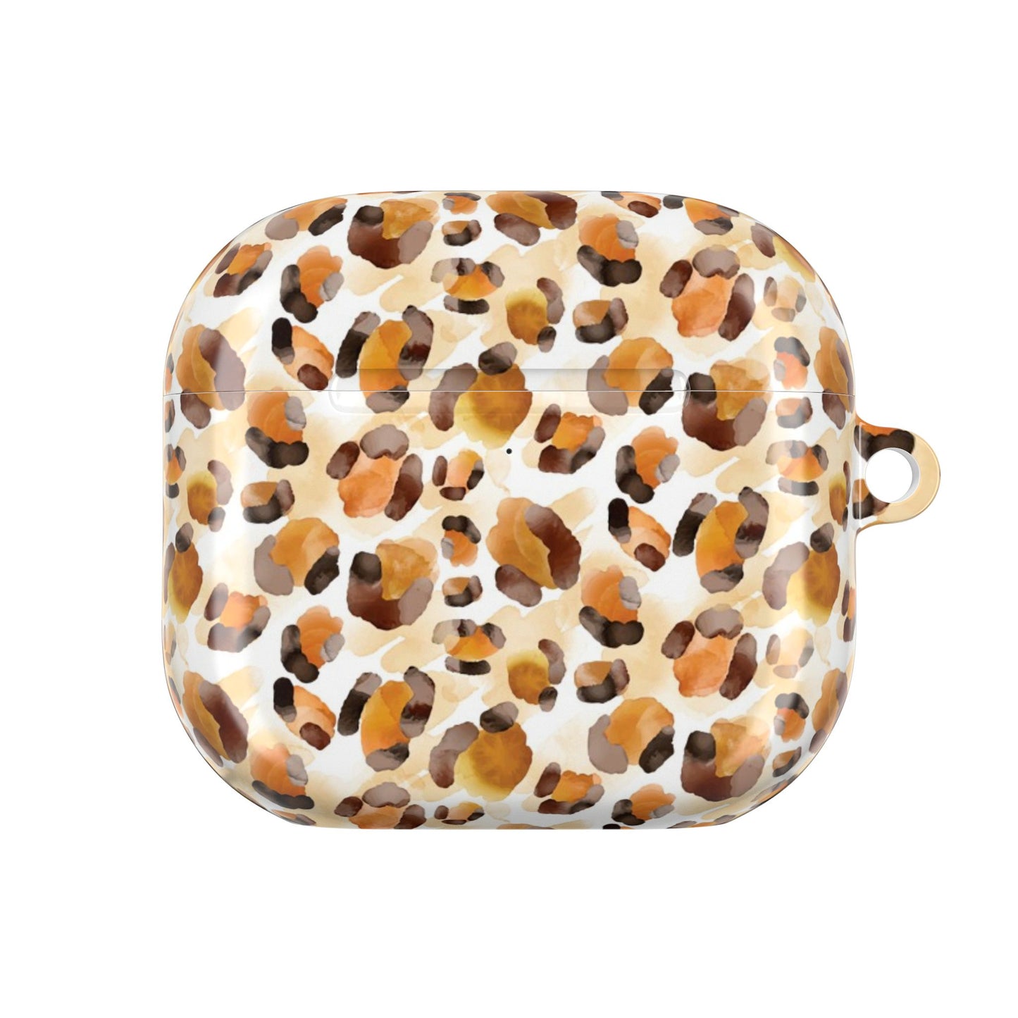 Leopard Print AirPod Case – Tan & Brown Protective Charging Cover