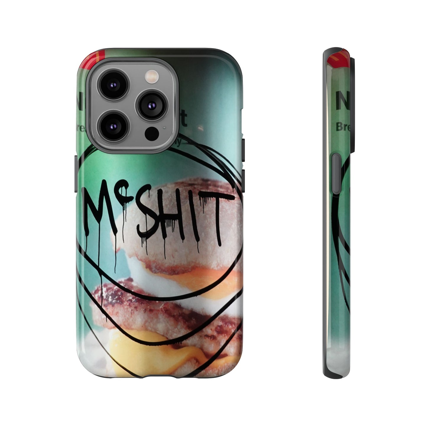 Phone Case — Grunge 'Misfit' Cheeseburger Design