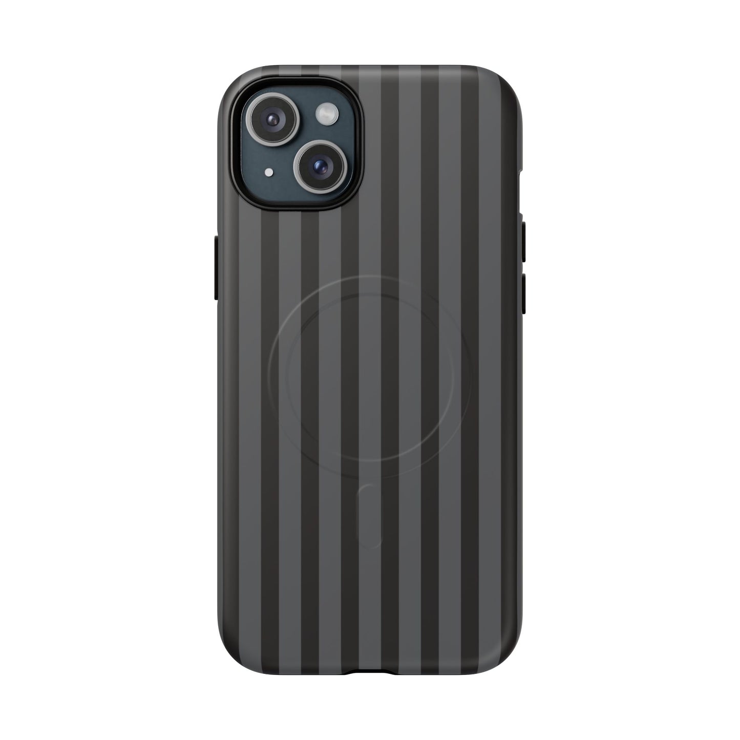 Magnetic Tough Phone Case — Black Stripe Protective Cover