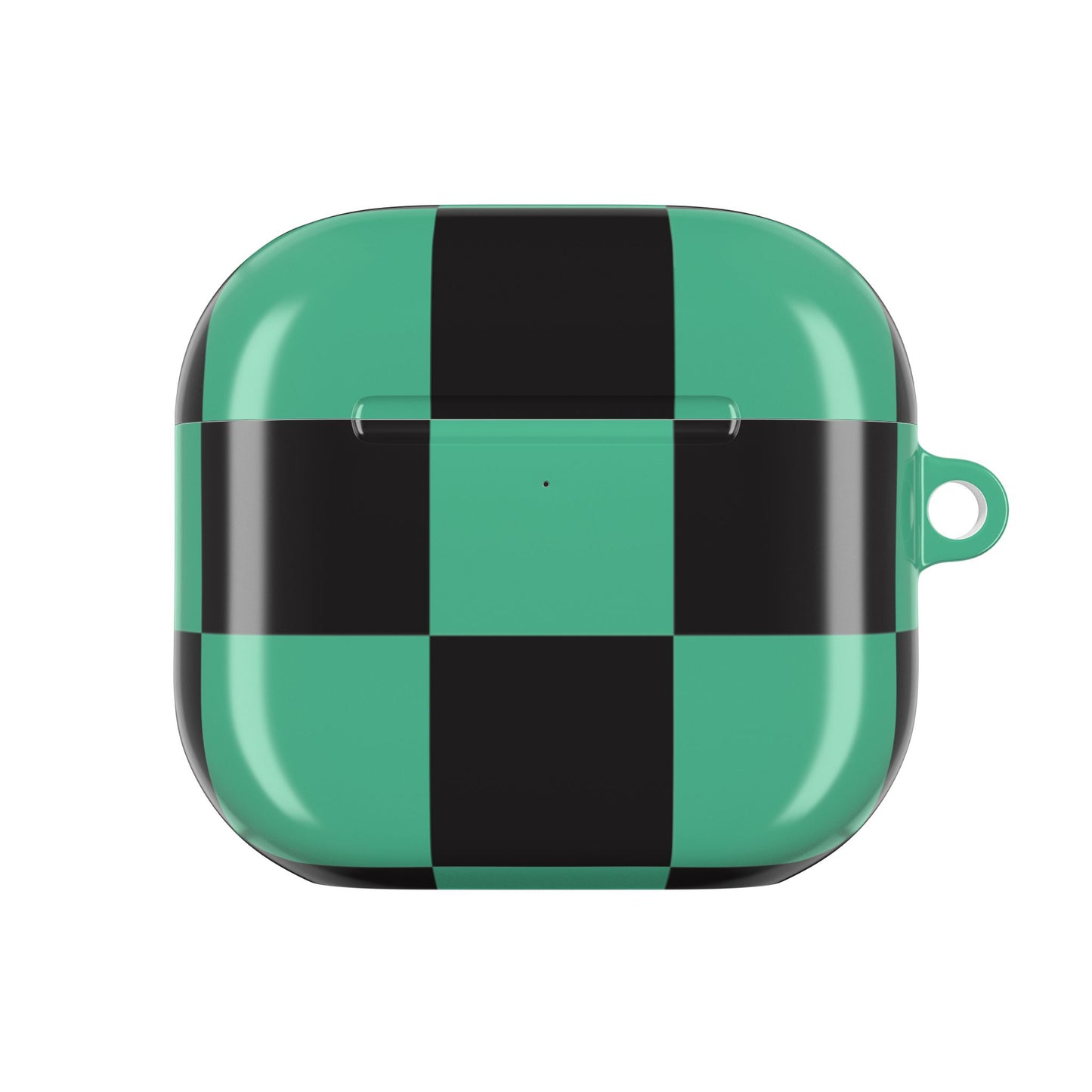 Tanjiro Green and Black Chequered AirPod Case — Protective Cover
