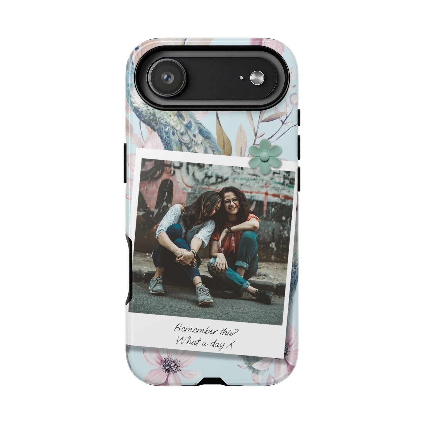 Single Image Personalised Floral Photo Tough Case for Apple iPhone, Samsung Galaxy and Google Pixel.
