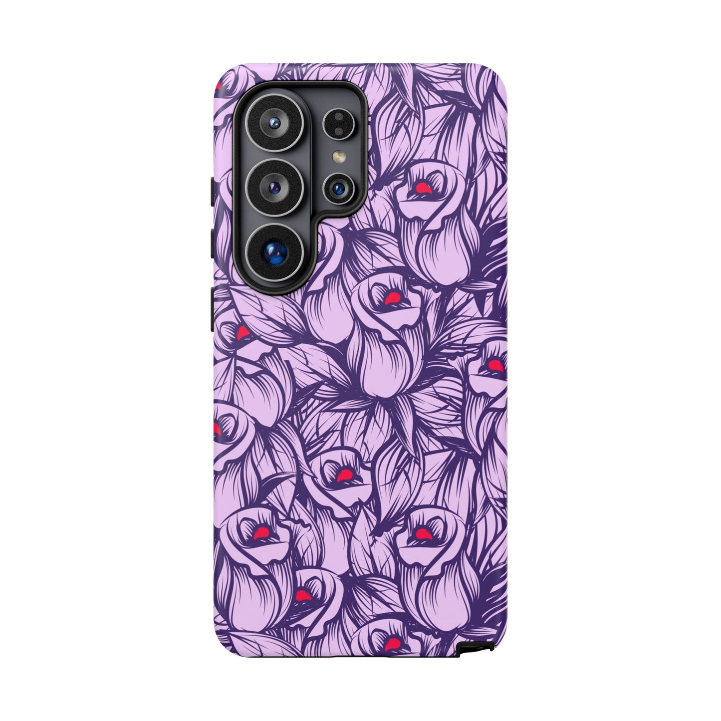 Botanical Floral Purple Rose Phone Case