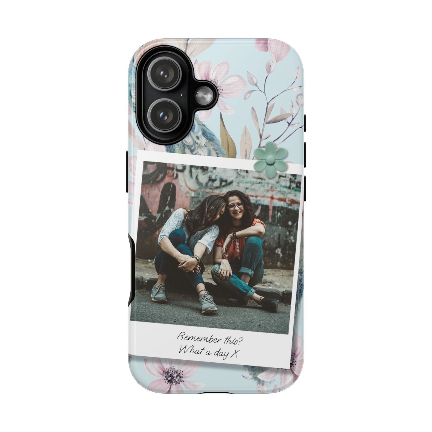 Single Image Personalised Floral Photo Tough Case for Apple iPhone, Samsung Galaxy and Google Pixel.