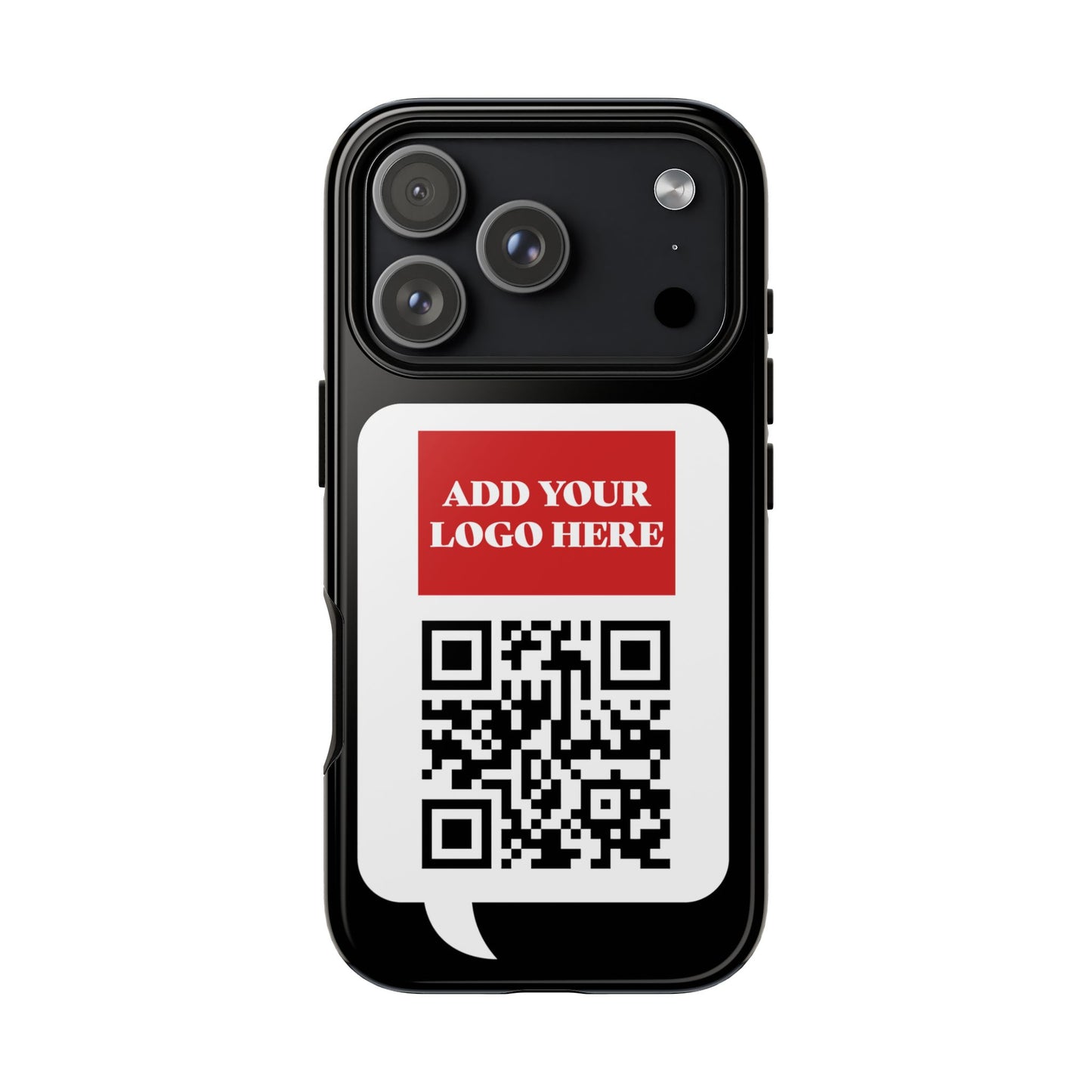 Custom QR Code and Logo Tough Phone Case — Contact Case