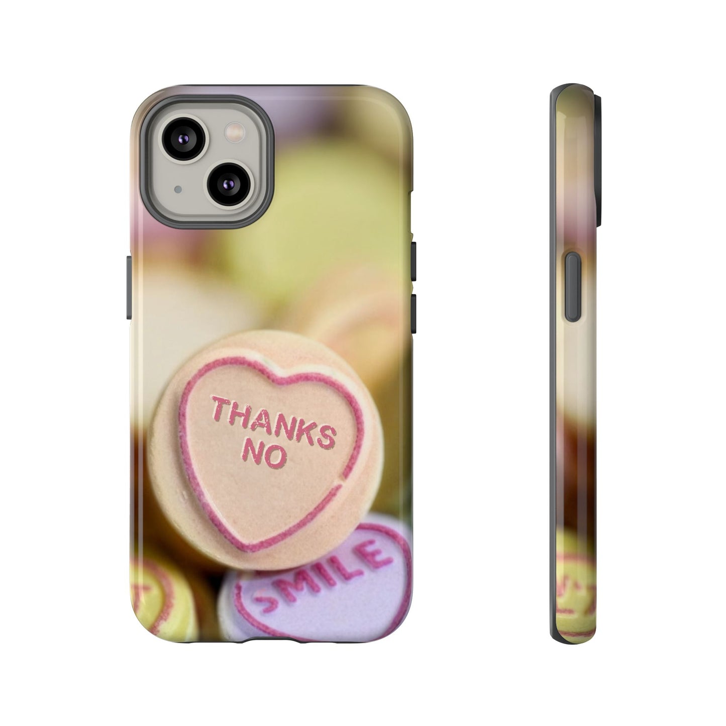 Personalised Love Heart Tough Case for Apple iPhone, Samsung Galaxy and Google Pixel.
