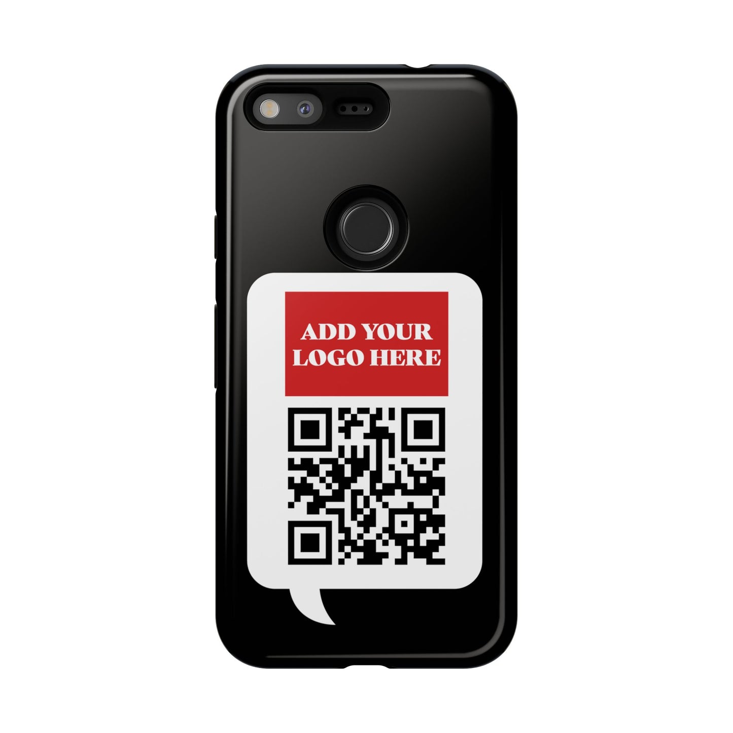 Custom QR Code and Logo Tough Phone Case — Contact Case