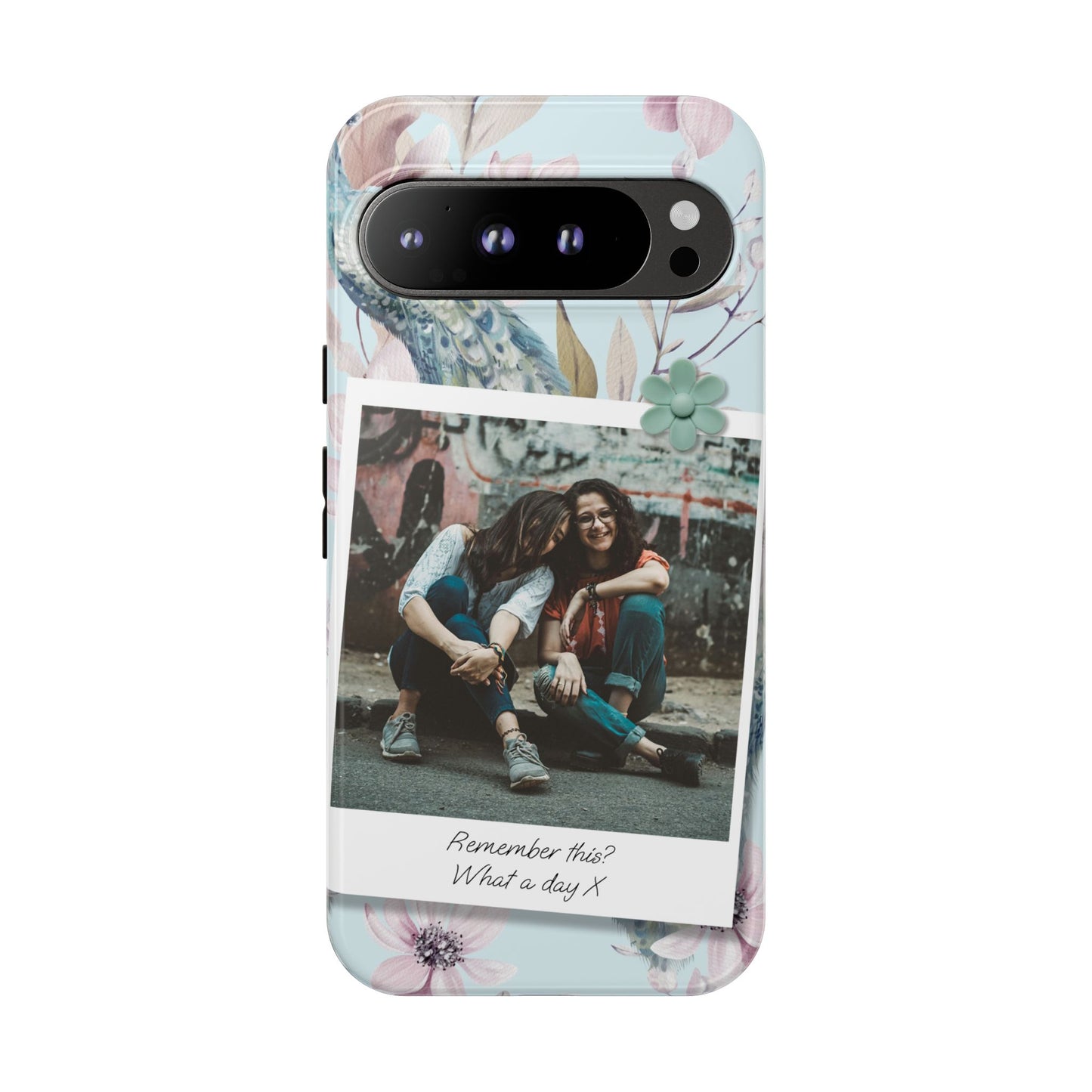 Single Image Personalised Floral Photo Tough Case for Apple iPhone, Samsung Galaxy and Google Pixel.