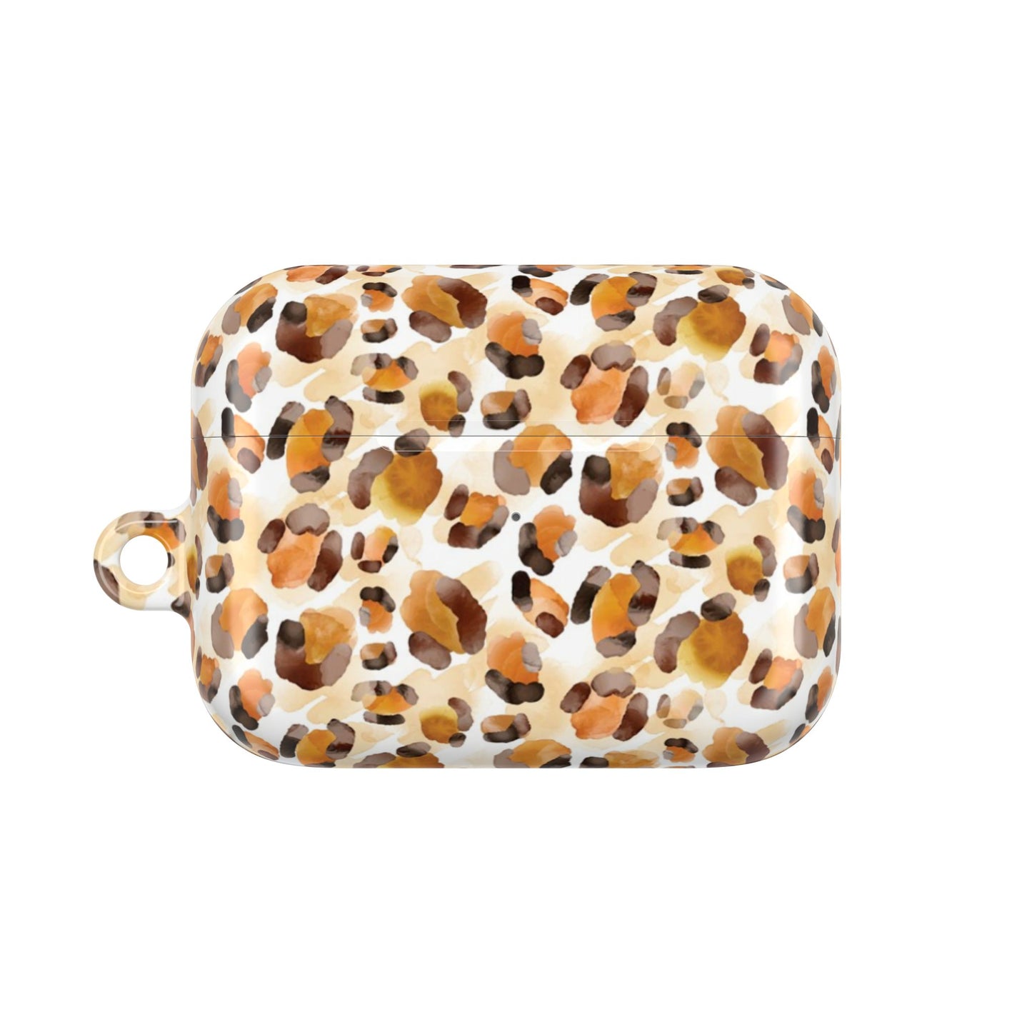 Leopard Print AirPod Case – Tan & Brown Protective Charging Cover