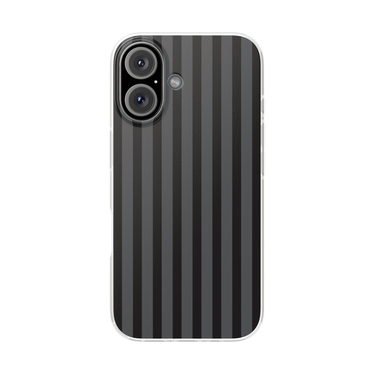 Black Stripe Flexible Phone Case for Apple iPhone, Samsung Galaxy.