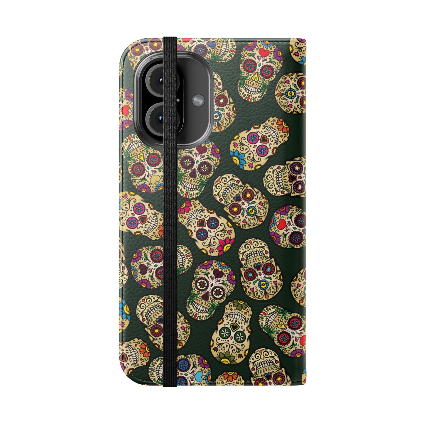 Sugar Skulls Flip Phone Case — Flip Wallet Cover