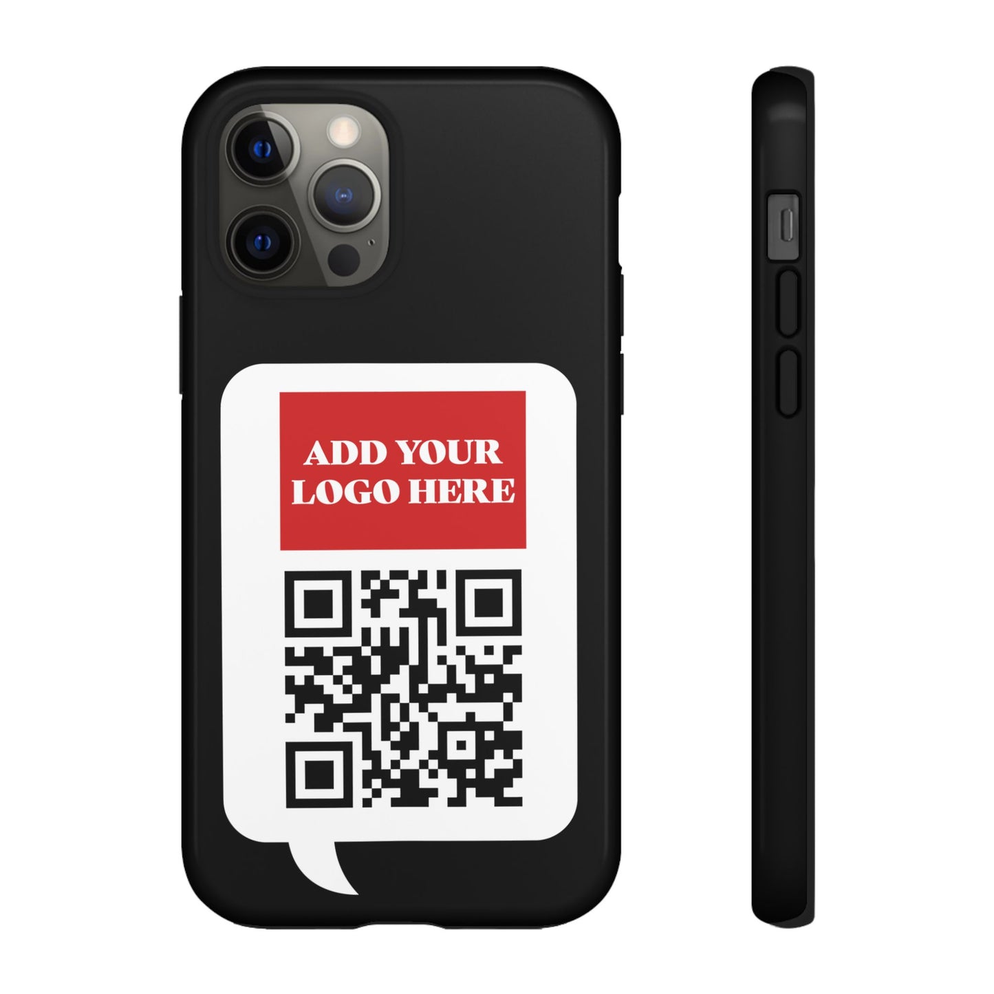 Custom QR Code and Logo Tough Phone Case — Contact Case