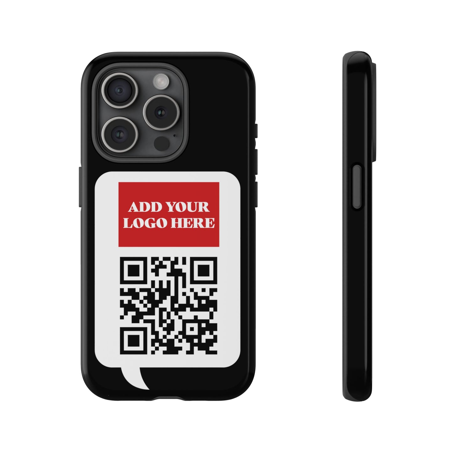Custom QR Code and Logo Tough Phone Case — Contact Case