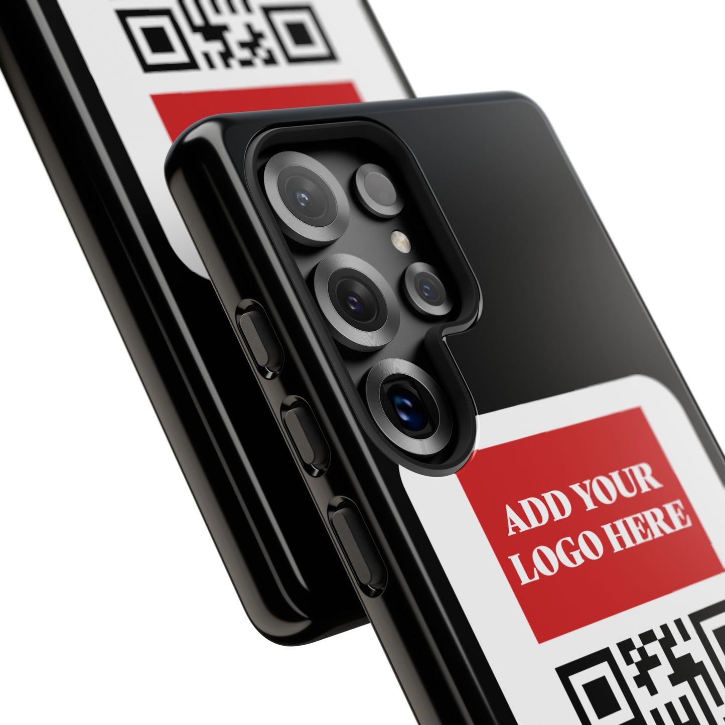 Custom QR Code and Logo Tough Phone Case — Contact Case