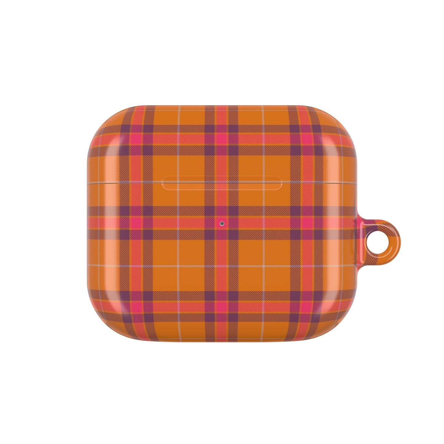 Orange, Red and Purple Tartan AirPod Case — Classic Orange, Red and Purple  Plaid Protective Cover
