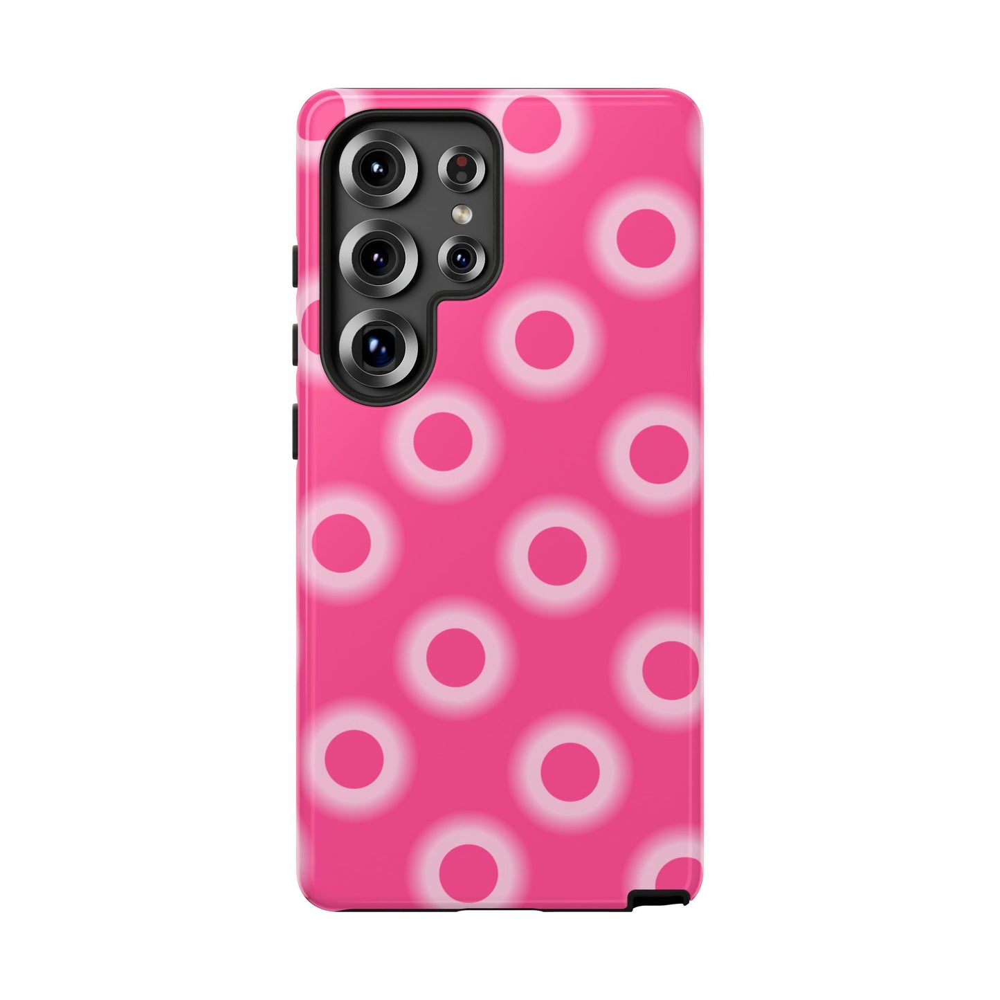 Pink Retro Dot Tough Phone Case