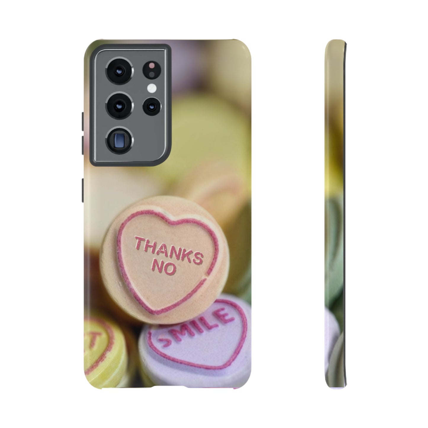Personalised Love Heart Tough Case for Apple iPhone, Samsung Galaxy and Google Pixel.