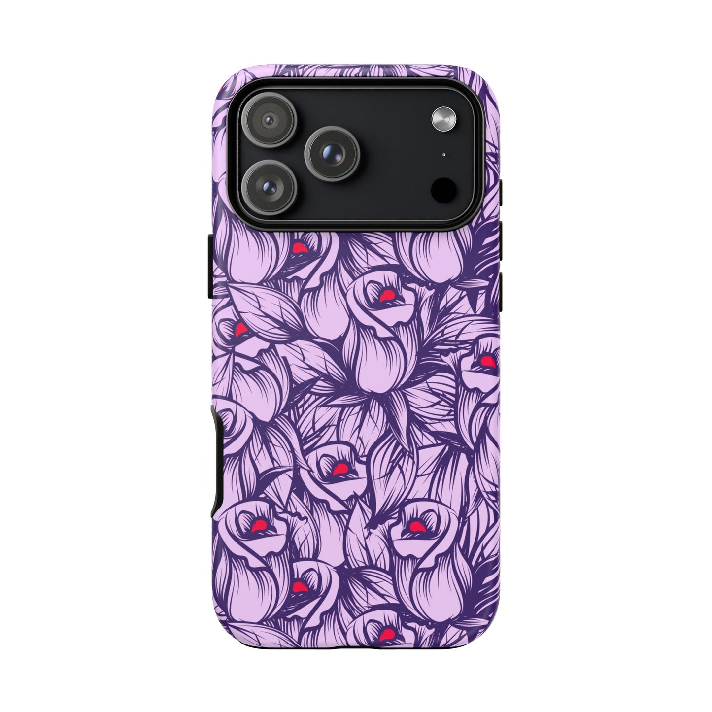 Botanical Floral Purple Rose Phone Case