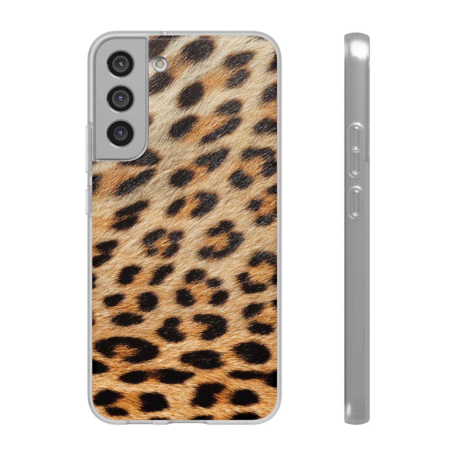 Leopard Print Flexi Phone Case — Soft-Touch Animal Print cover for Apple iPhone and Samsung Galaxy.