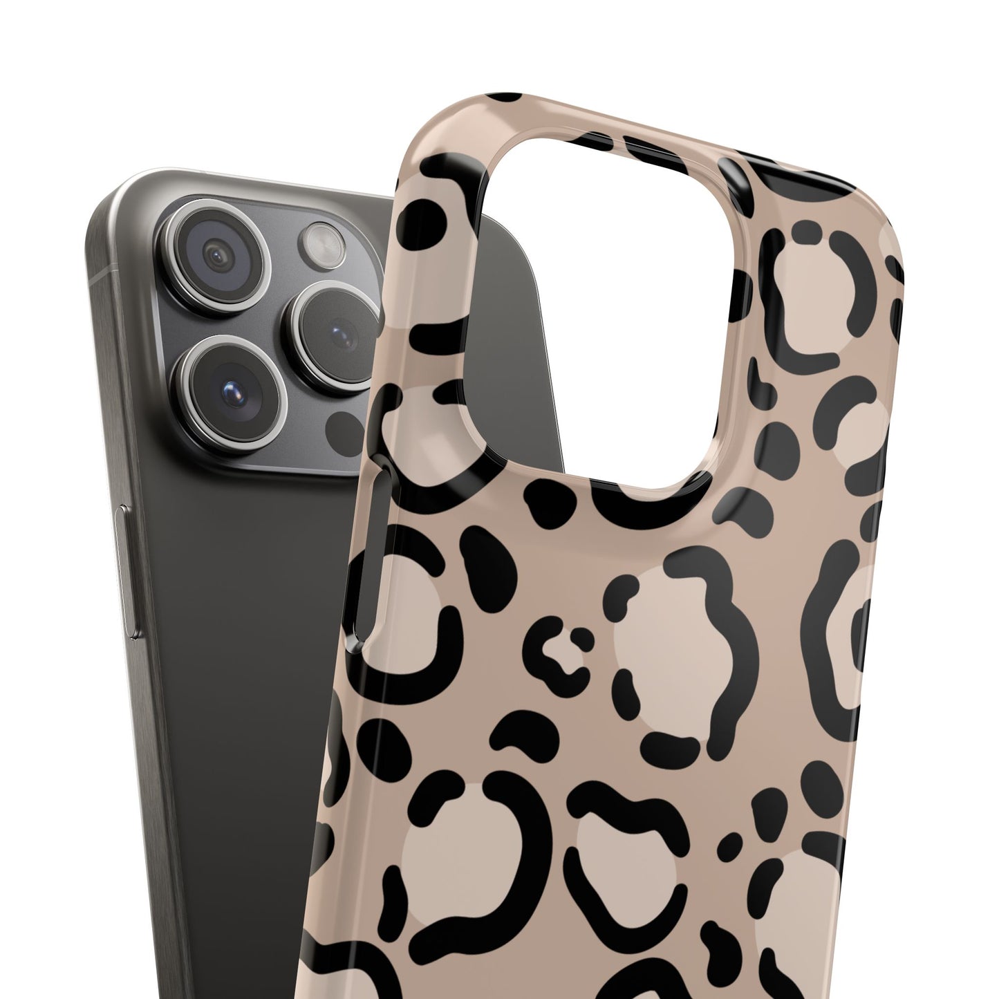 Leopard Print Slim Case — Phone Cover for Apple iPhone, Samsung Galaxy and Google Pixel.