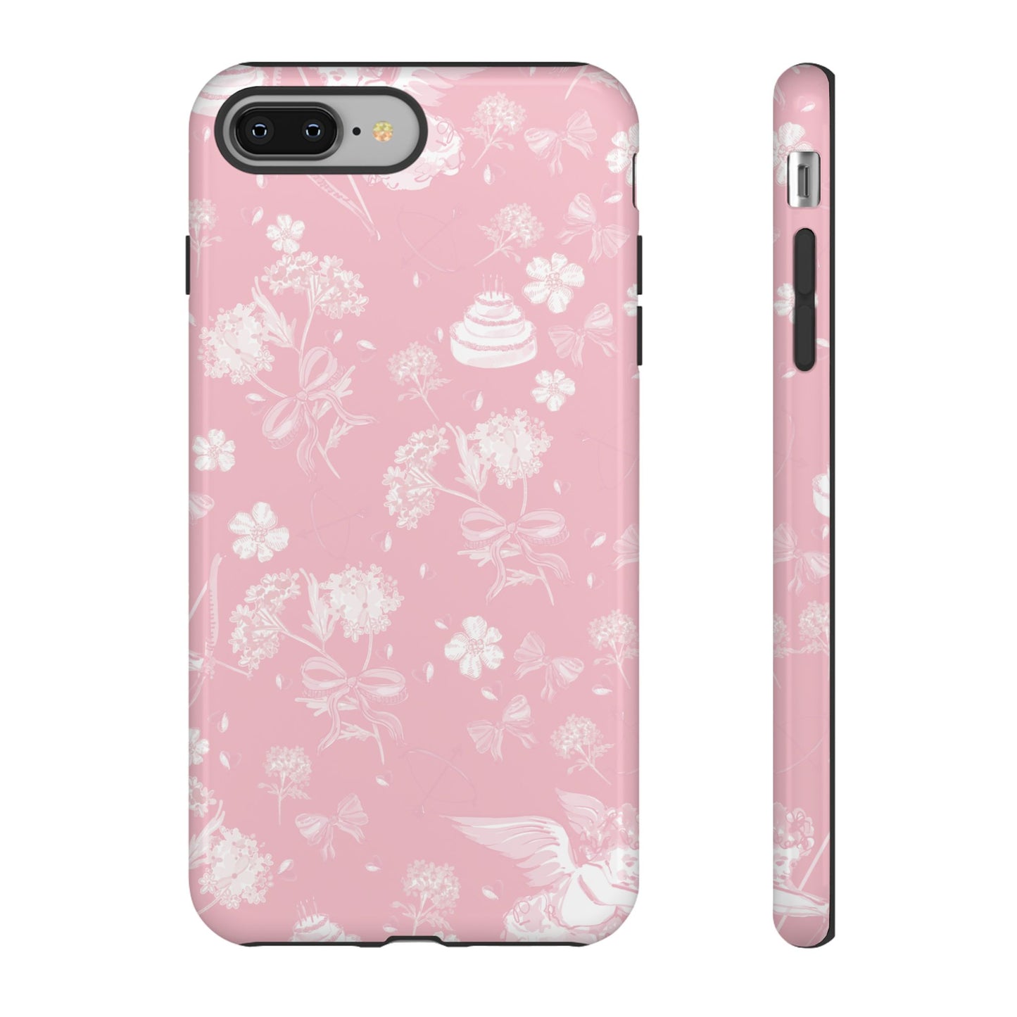 Floral Pink Tough Phone Case – Lightweight Protective Cover
