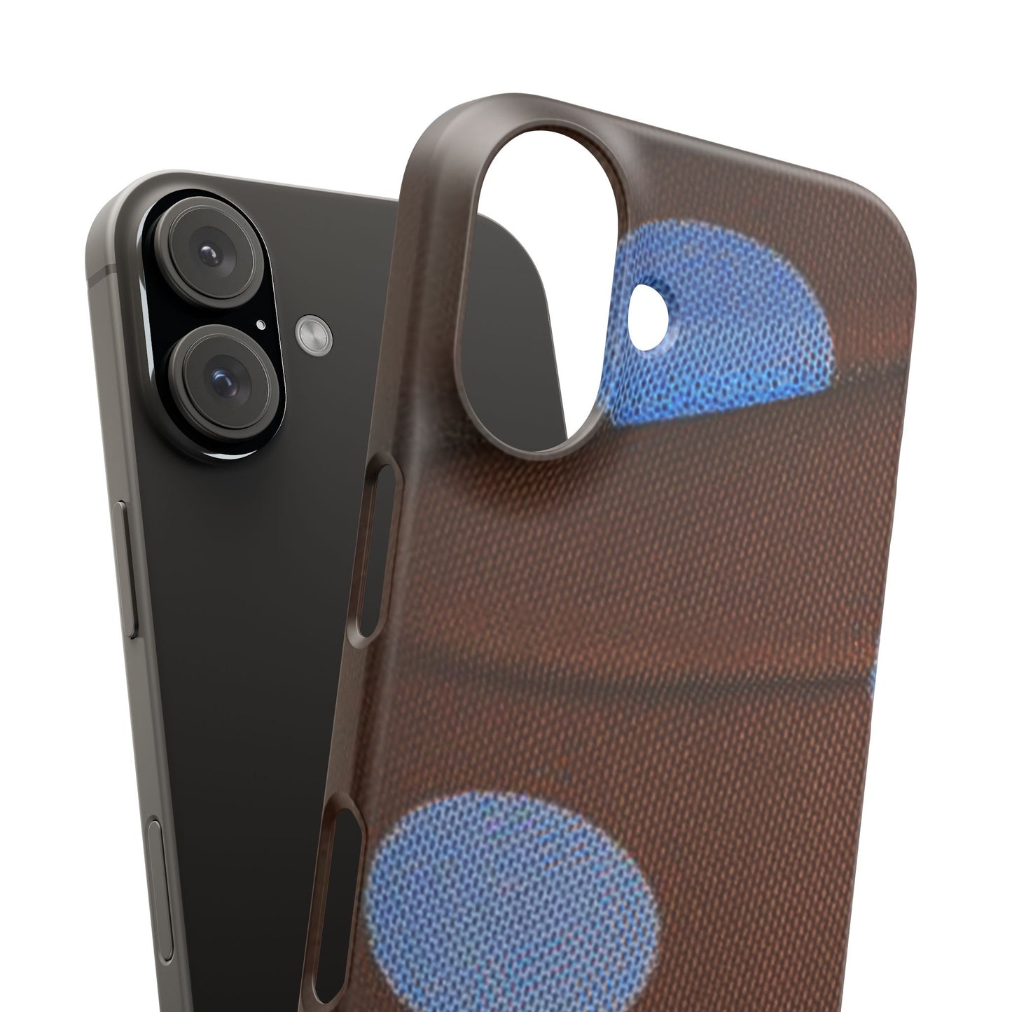 Polka Dot Snap Phone Case for Apple iPhone, Samsung Galaxy and Google Pixel.