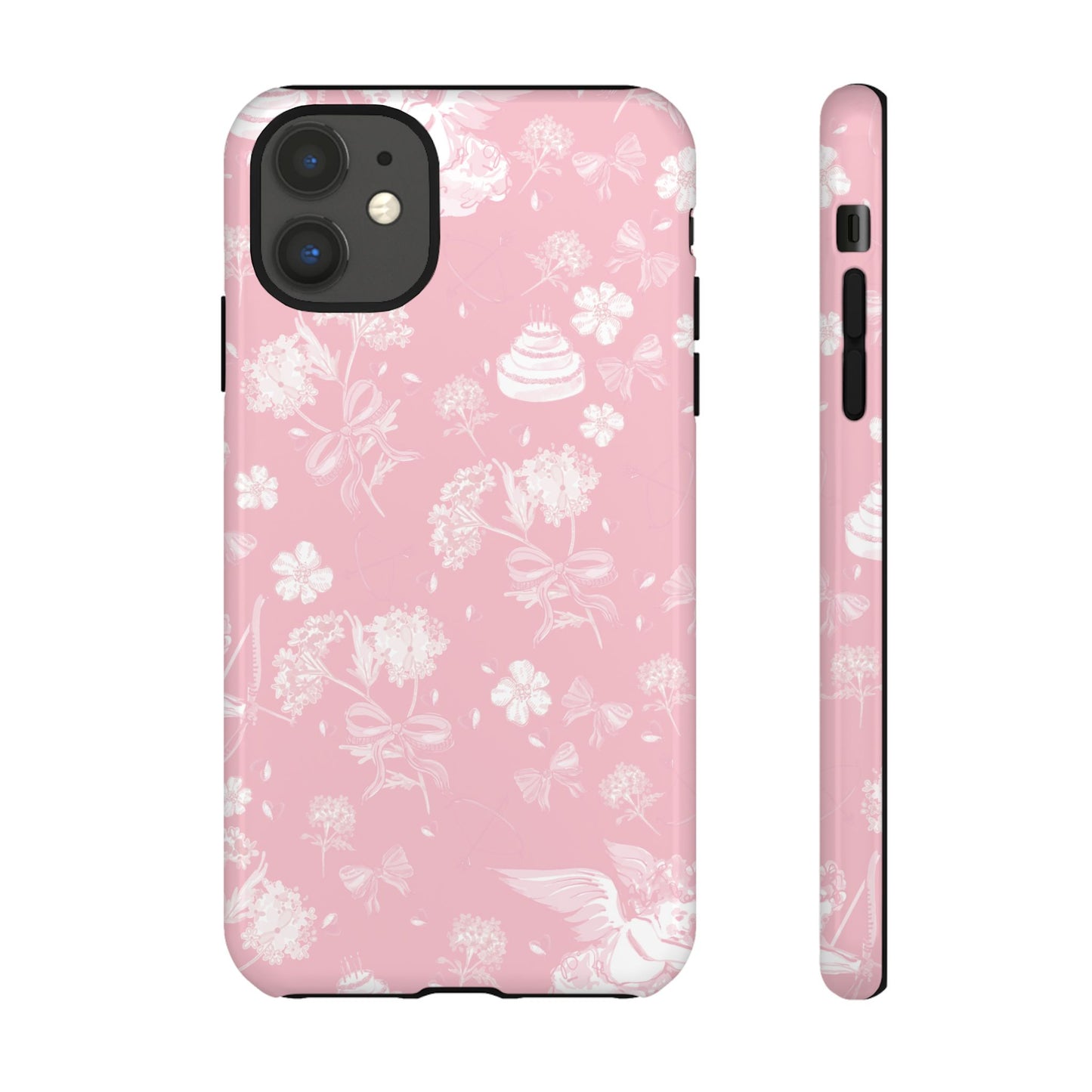 Floral Pink Tough Phone Case – Lightweight Protective Cover
