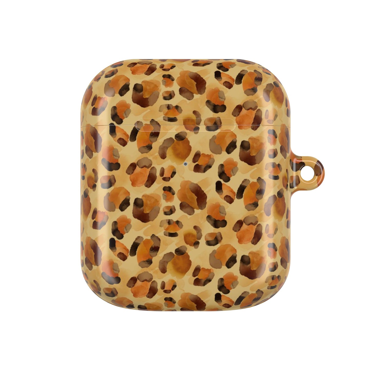 Leopard Print AirPod Case — Glossy Animal Print Protective Cover
