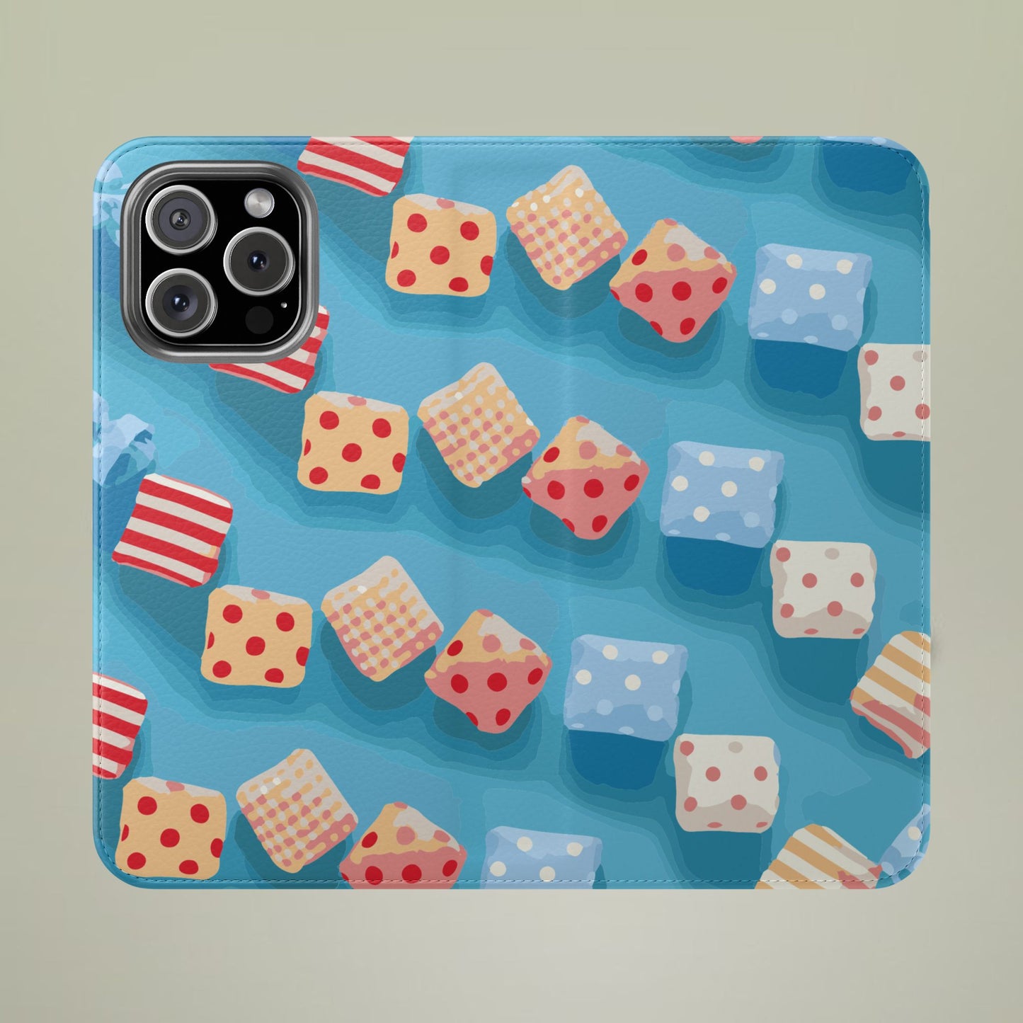 Fabric Candy Flip Phone Case — Candy Wallet Cover NOT EDIBLE CANDY
