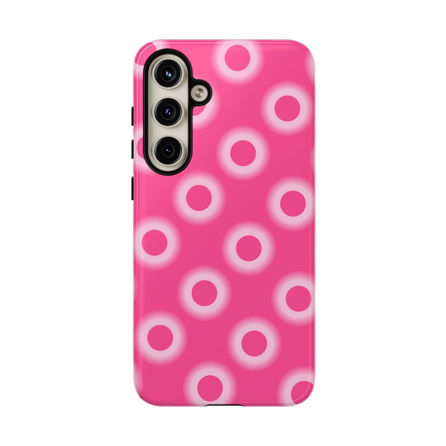 Pink Retro Dot Tough Phone Case