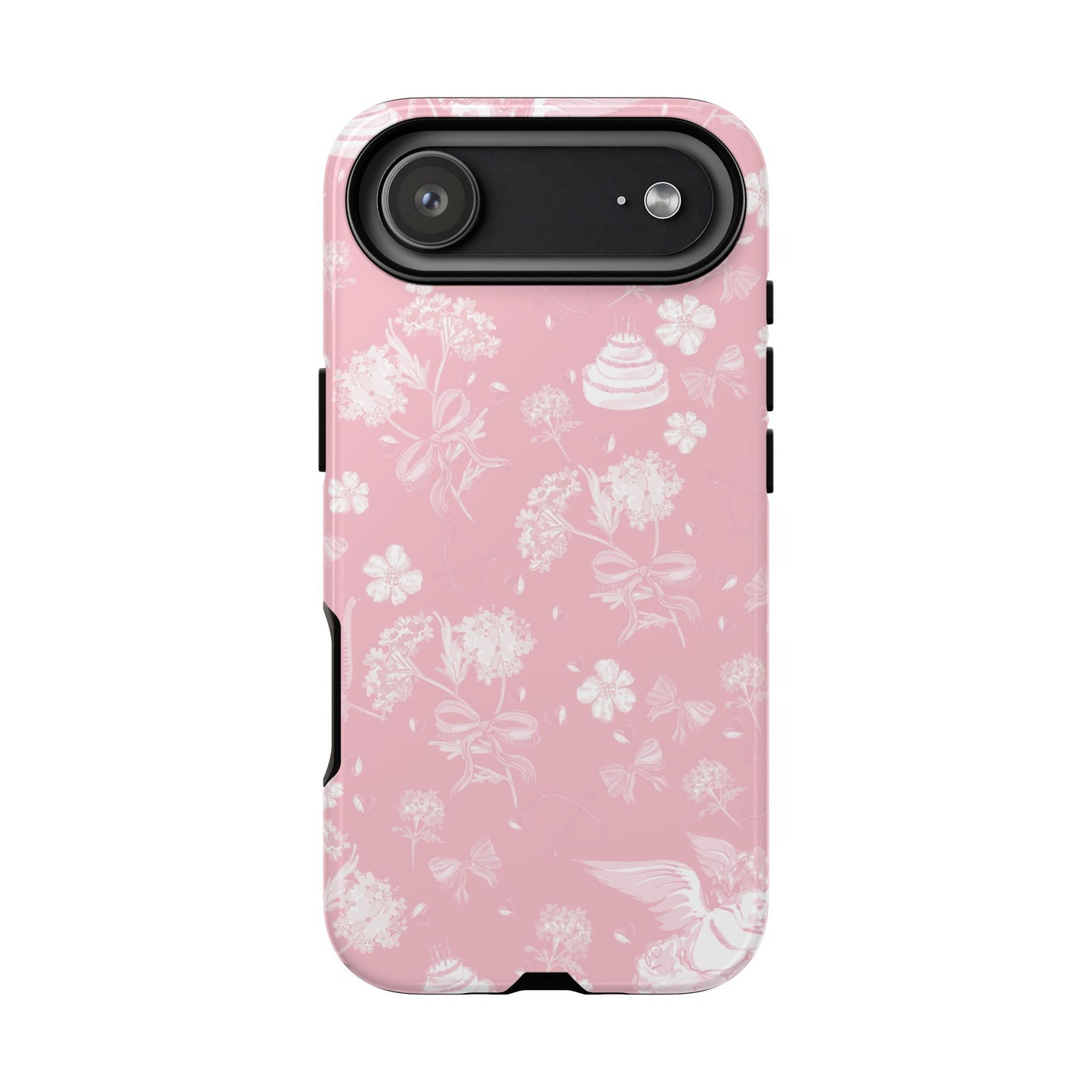 Floral Pink Tough Phone Case – Lightweight Protective Cover