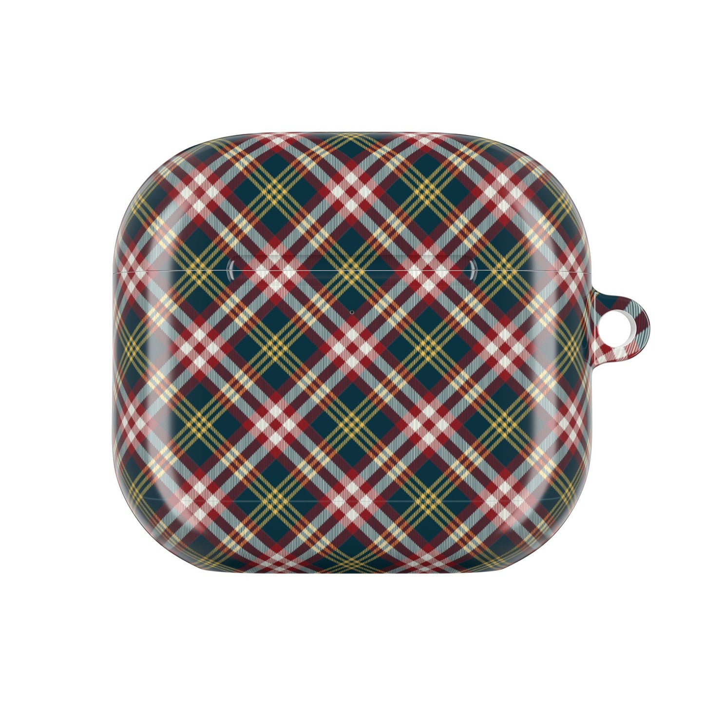 Yellow, Red and Green Tartan AirPod Case — Classic Yellow, Red and Green Plaid Protective Cover