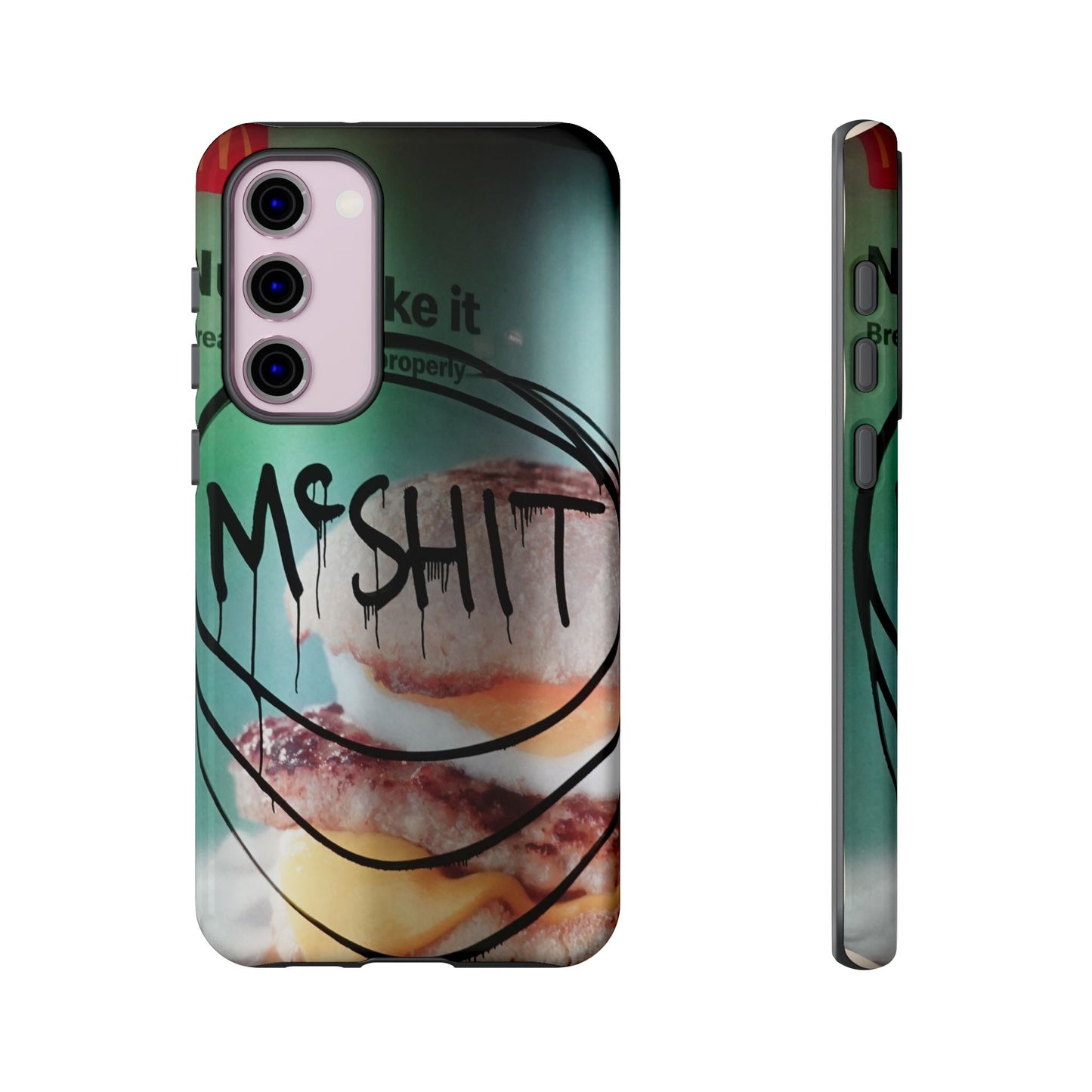 Phone Case — Grunge 'Misfit' Cheeseburger Design