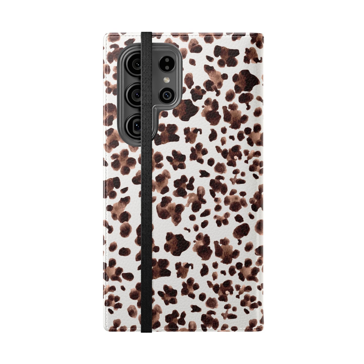 Leopard Print Flip Phone Case — Cardholder Wallet Flip Case