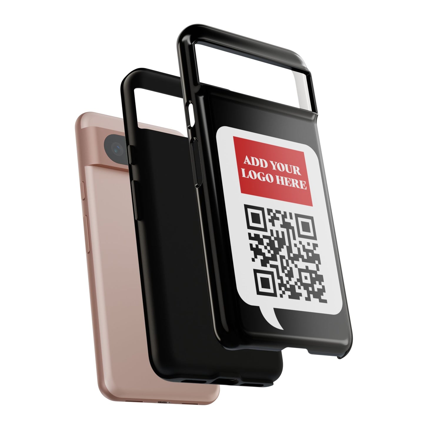 Custom QR Code and Logo Tough Phone Case — Contact Case