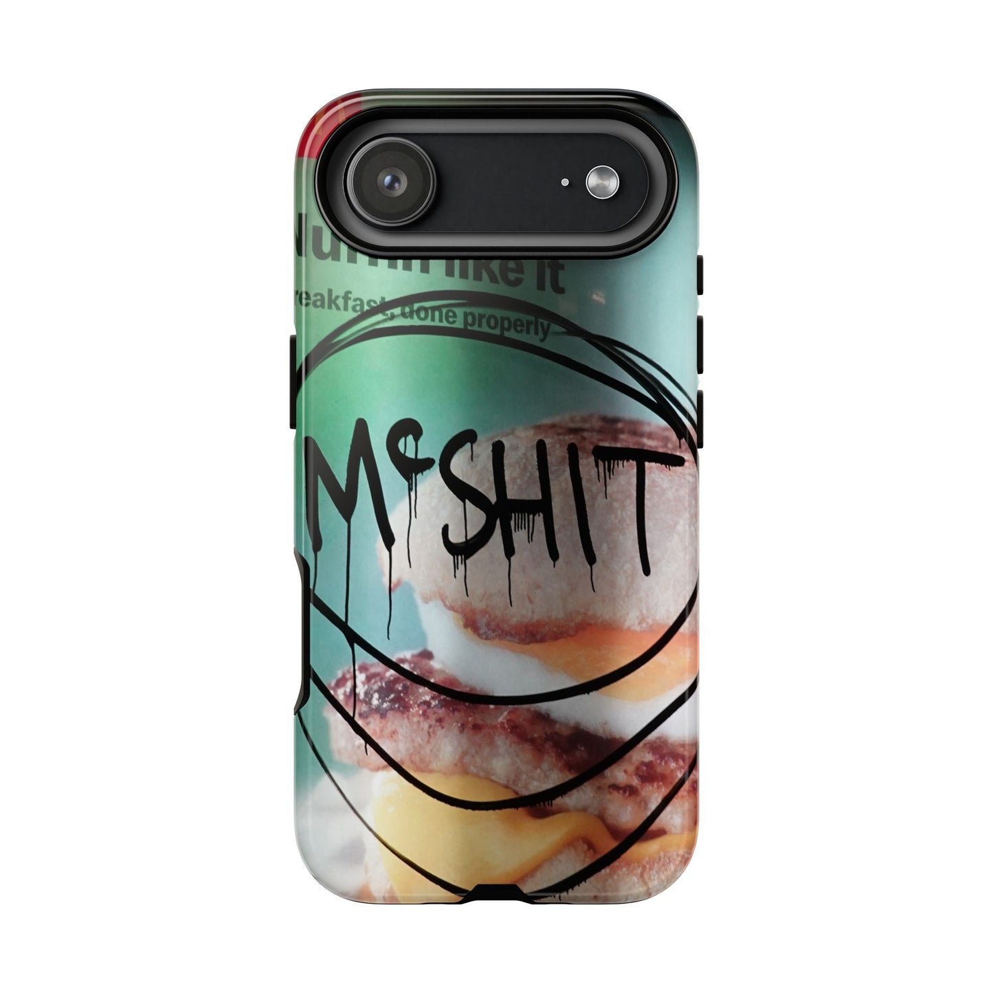 Phone Case — Grunge 'Misfit' Cheeseburger Design