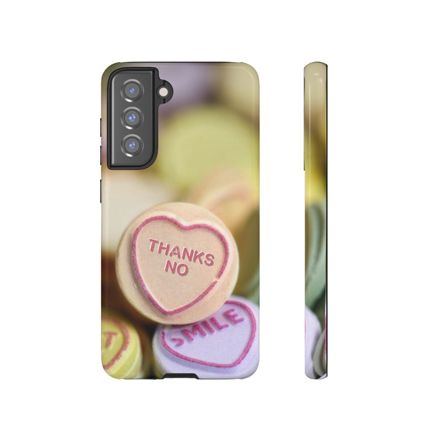 Personalised Love Heart Tough Case for Apple iPhone, Samsung Galaxy and Google Pixel.