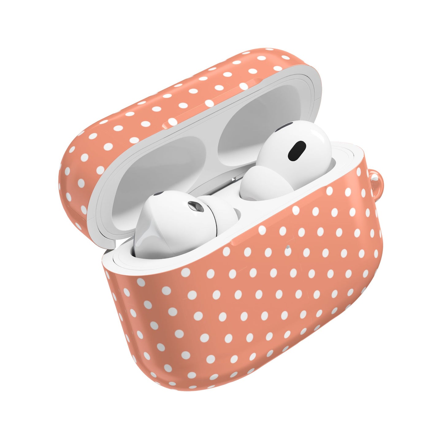 Pastel Red Polka Dot AirPod Case — Classic Pastel Red Polka Dot Protective Cover