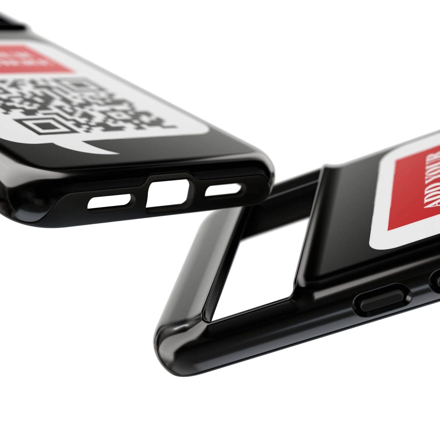 Custom QR Code and Logo Tough Phone Case — Contact Case